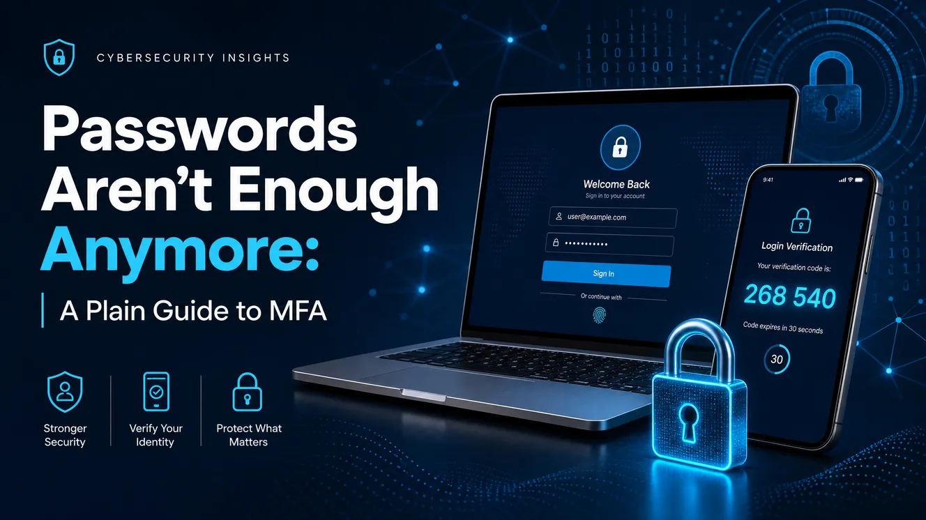 Passwords Aren't Enough Anymore: A Plain Guide to MFA